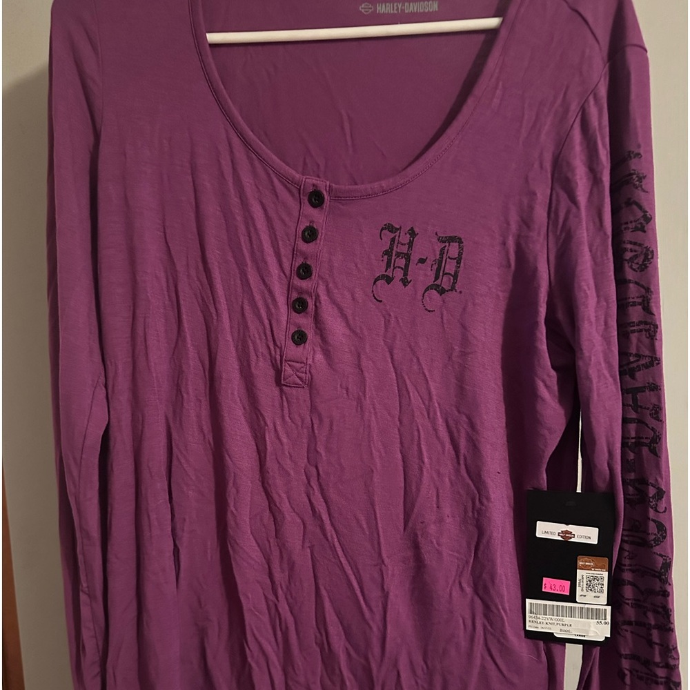 WOMENS HARLEY DAVIDSON LIMITED ADDITION LONG SLEEVE SHIRT